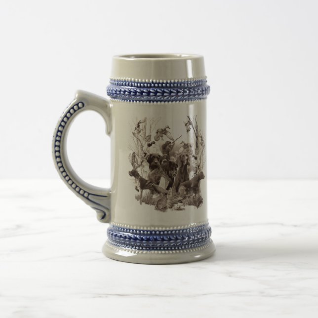 Hunting dogs ,Gun dogs,Hunting season Beer Stein (Left)