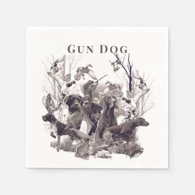 Hunting dogs ,Gun dogs, Hunting season  Napkins (Front)