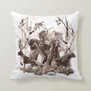 Hunting dogs ,Gun dogs,Hunting season T-Shirt Throw Pillow