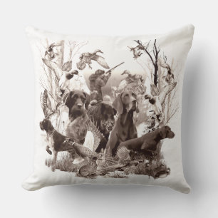 Hunting dogs ,Gun dogs,Hunting season Throw Pillow