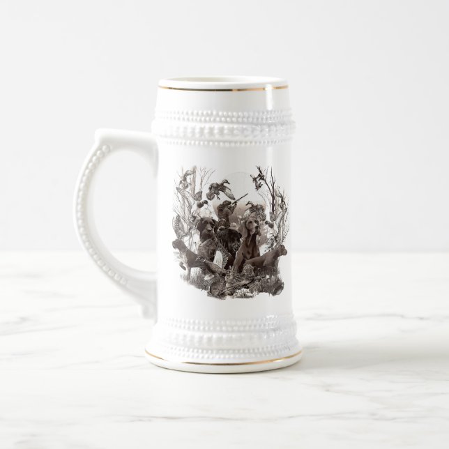 Hunting dogs,hunting season  Beer Stein (Left)
