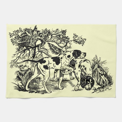 hunting dogs towel