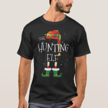Hunting Elf Family Matching Christmas Group Funny