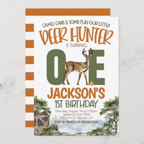 Hunting First Birthday Invitation