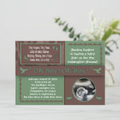 Hunting & Fishing Baby Shower Invitations (Standing Front)