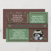 Hunting & Fishing Baby Shower Invitations (Front/Back)