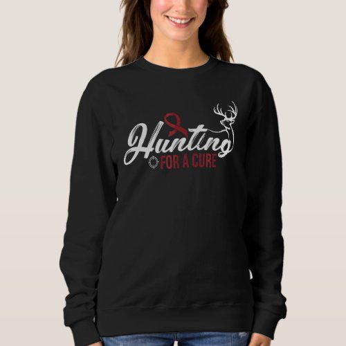 Hunting For Migraine Awareness Supporter Ribbon Sweatshirt