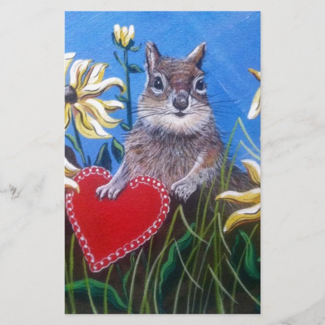 "Hunting for Valentines" Stationery (Front)