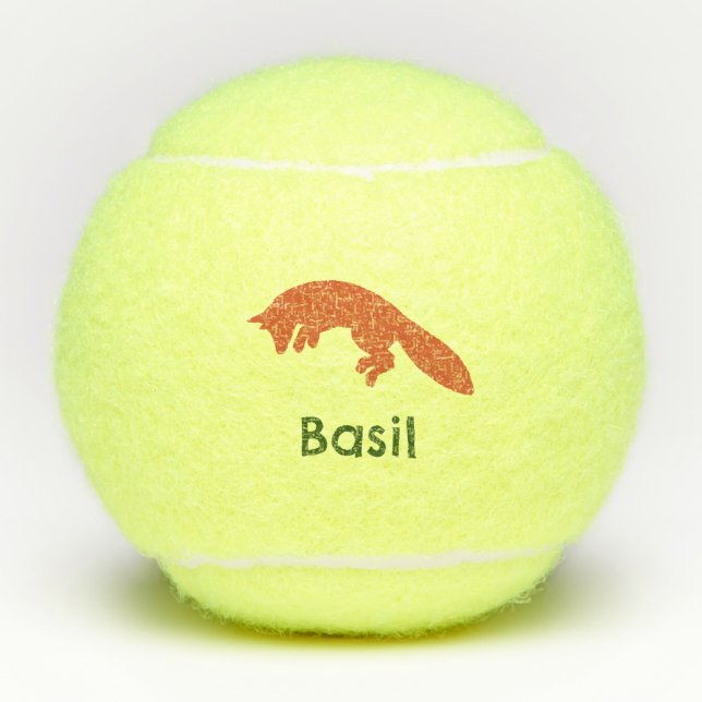 Hunting fox tennis ball (Front)