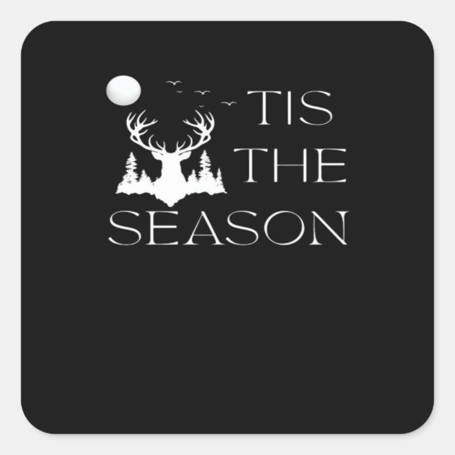 Hunting Fun Hunting Archery For Bowhunters Outdoor Square Sticker (Front)