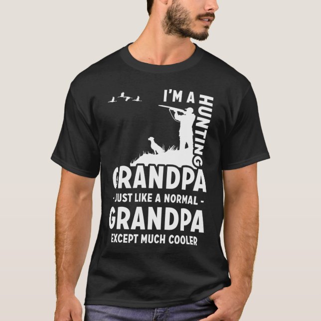 Hunting Grandpa Funny Saying T-Shirt (Front)