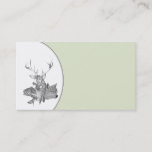 Hunting Guide and Taxidermy Business Card