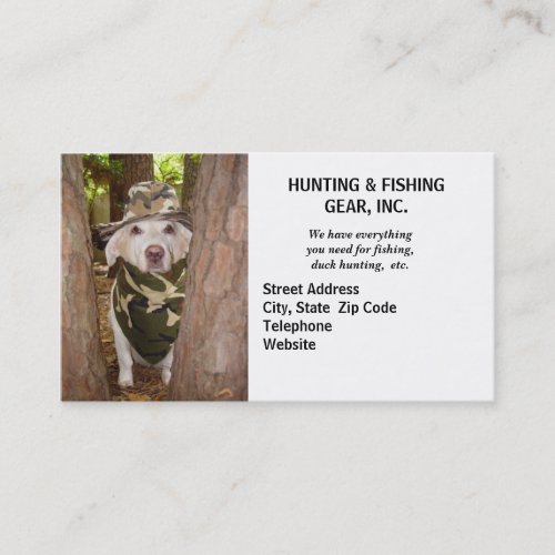 Hunting Guide/Gear Business Card