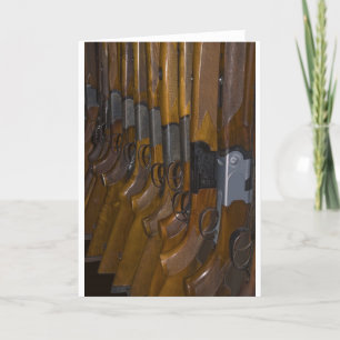 hunting guns card