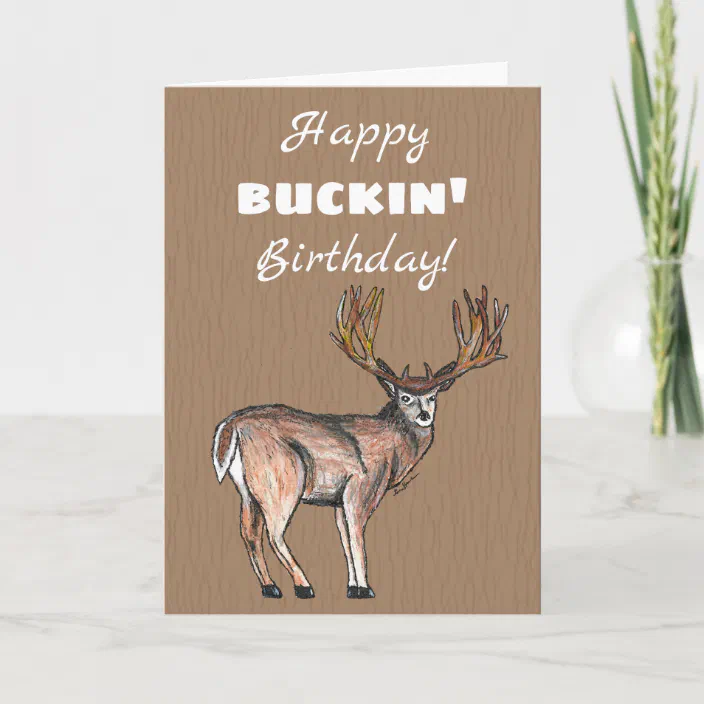 Happy Bday Deer Card