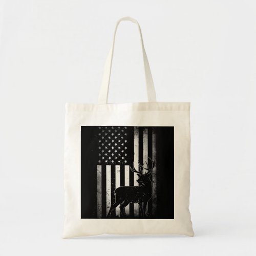 Hunting Hunters Deer USA US American Flag Camo Cam Tote Bag