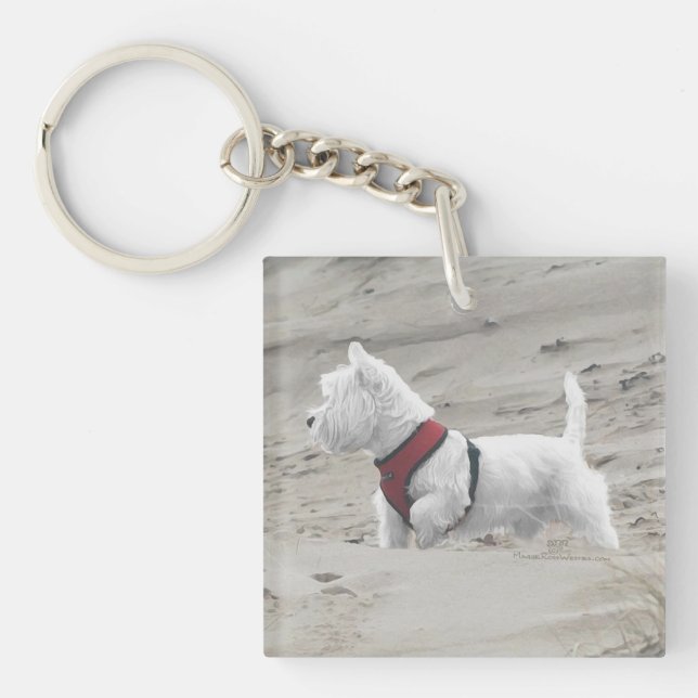 Hunting in the Dunes Keychain (Front)