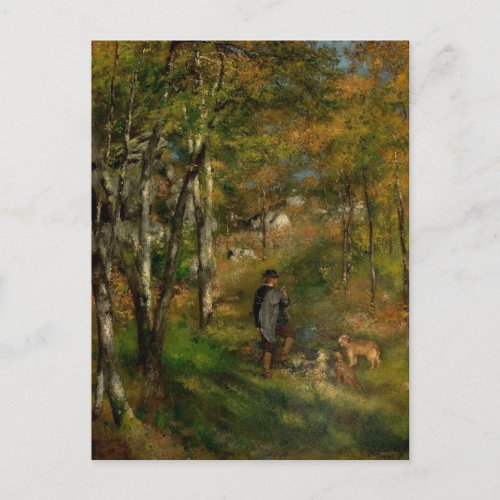 Hunting In The Forest by Renoir _ Impressionist  Postcard