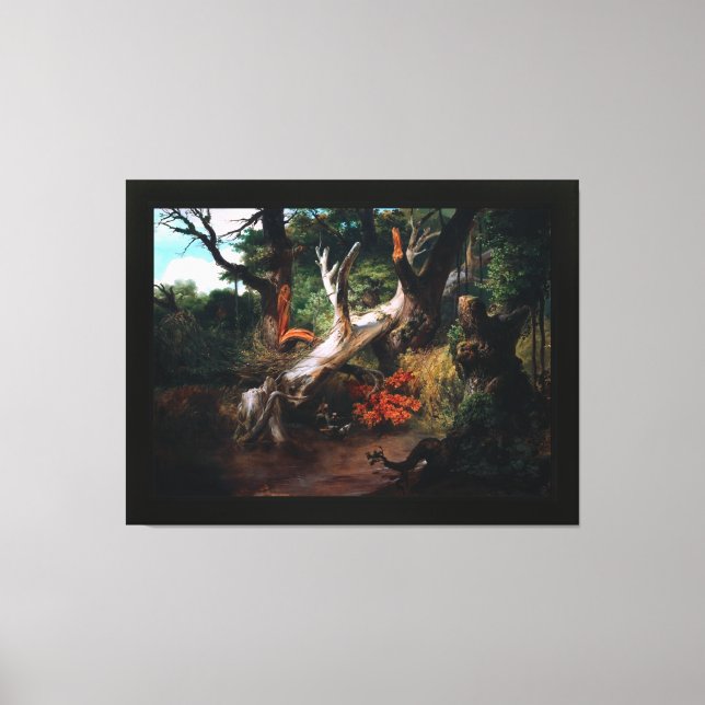 Hunting in the Pontine Marshes by Horace Vernet Canvas Print (Front)
