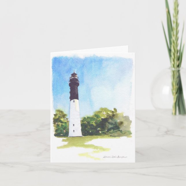 Hunting Island Lighthouse Notecard (Front)