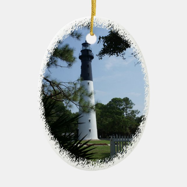 Hunting Island Lighthouse Ornament (Front)