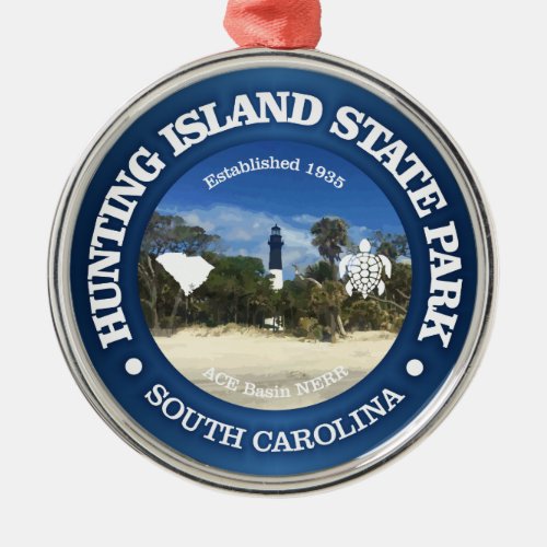 Hunting Island SP Metal Ornament