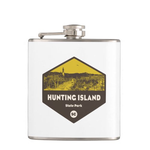 Hunting Island State Park South Carolina Flask