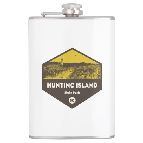 Hunting Island State Park South Carolina Flask