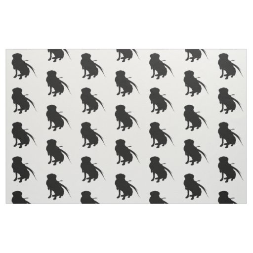 Hunting Labrador Retriever Silhouette Love Dogs Fabric