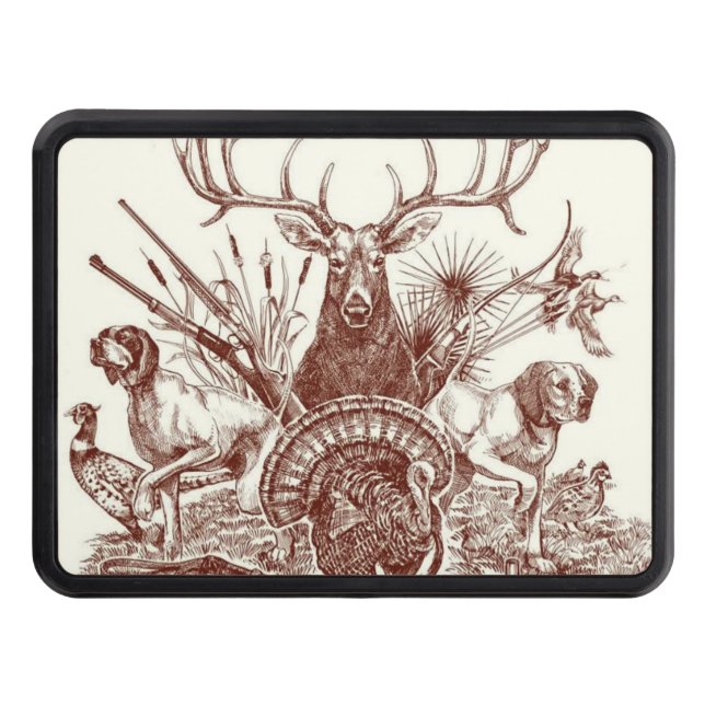 Hunting life trailer hitch cover  (Front)