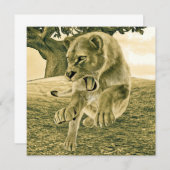 Hunting Lioness (Front/Back)