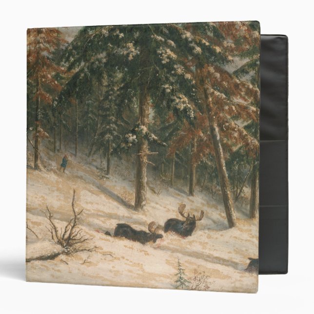 Hunting Moose 3 Ring Binder (Front/Inside)