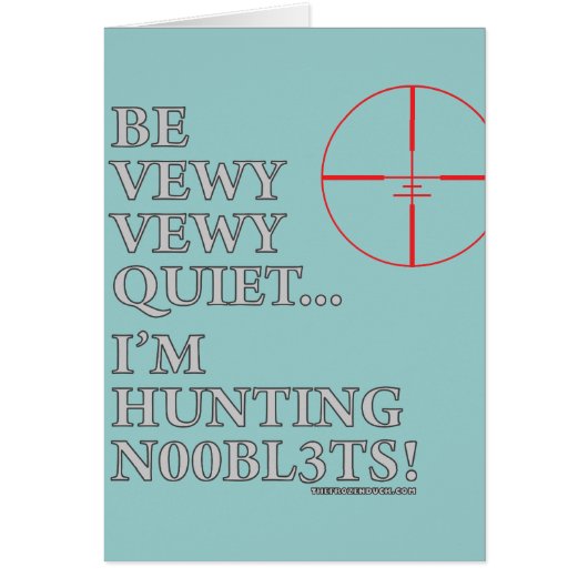 Hunting n00bl3ts cards (Front)