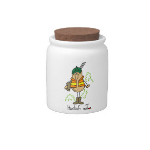 Hunting Nut T-shirts and Gifts Candy Jar
