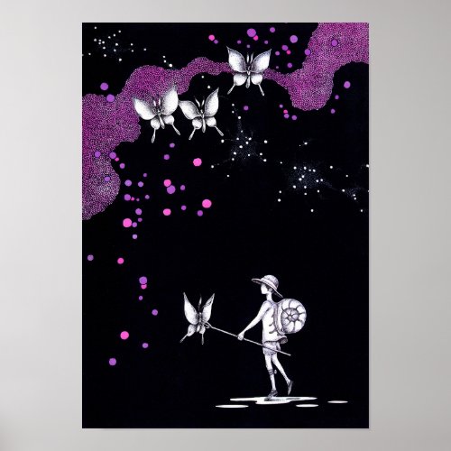 Hunting on a Midsummer Night. Poster