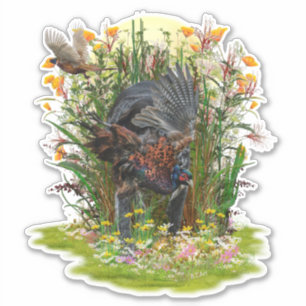 Hunting Pheasant Sticker