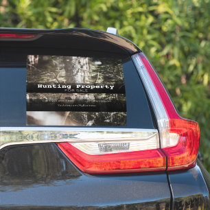 Hunting Property ForSale Company Vehicle Adverting Sticker