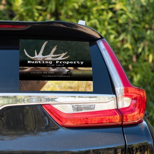 Hunting Property ForSale Company Vehicle Adverting Sticker
