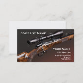 Hunting rifle business card (Front/Back)