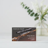 Hunting rifle business card (Standing Front)