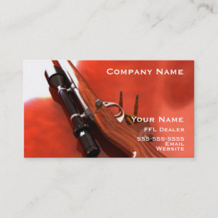 Hunting rifle business card 3