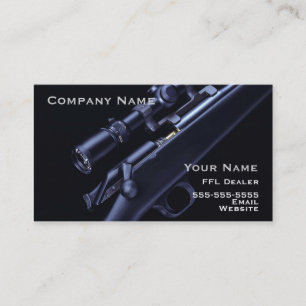 Hunting rifle business card 4