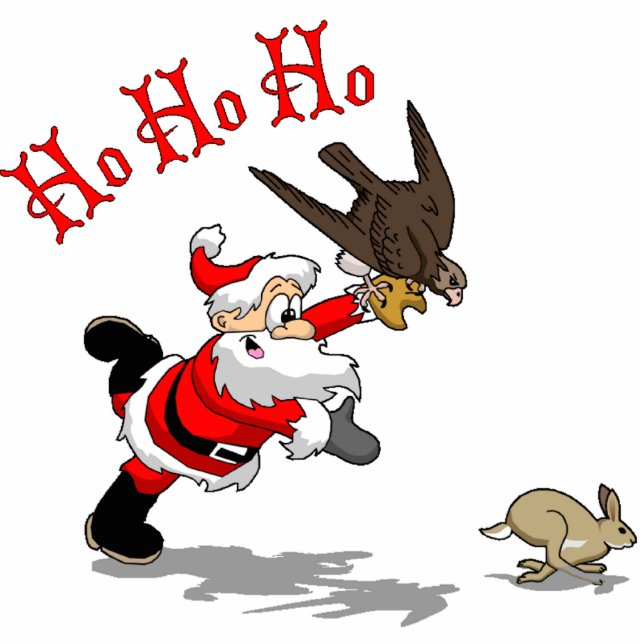 Hunting Santa Statuette (Front)