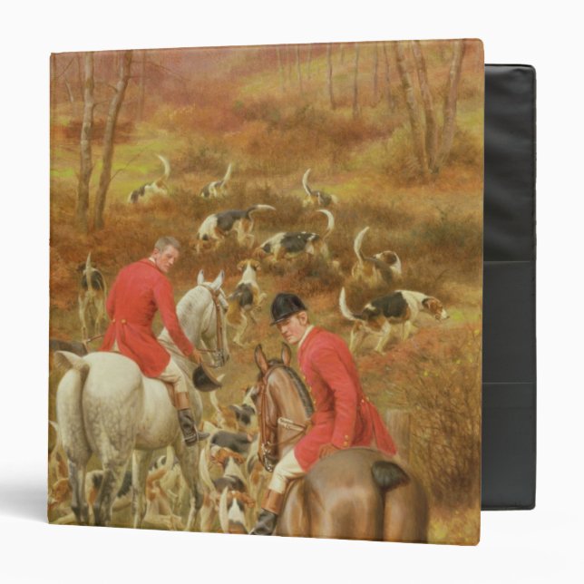 Hunting Scene, 1906 3 Ring Binder (Front/Inside)