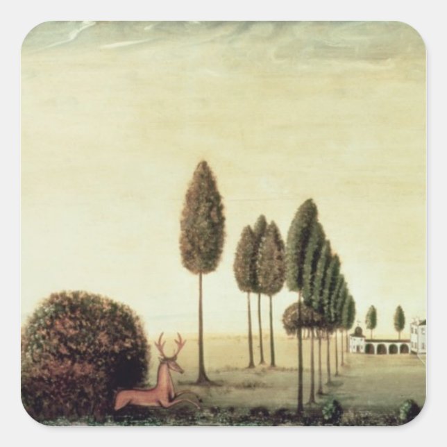 Hunting Scene 2 Square Sticker (Front)