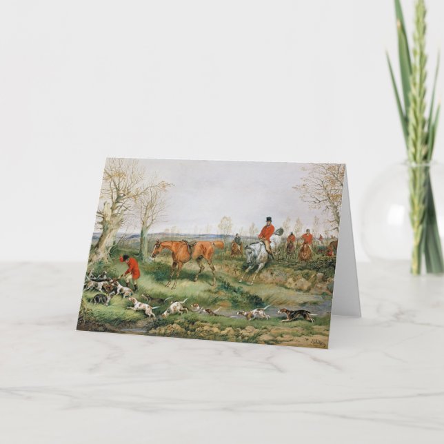 Hunting Scene Card (Front)