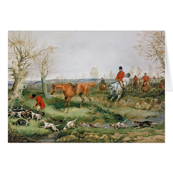 Hunting Scene Greeting Cards