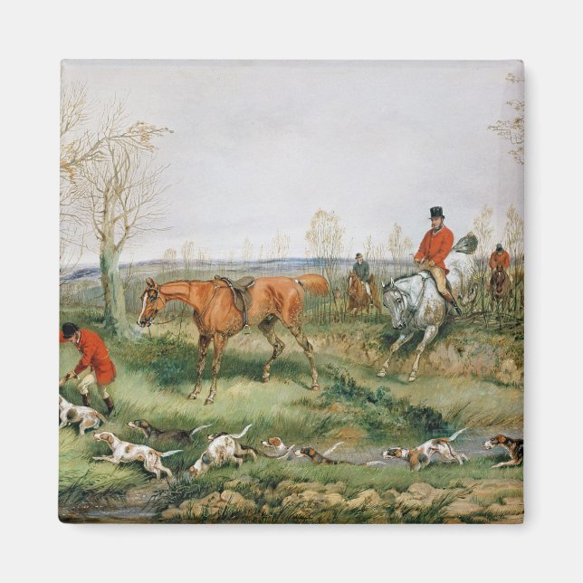 Hunting Scene Magnet (Front)