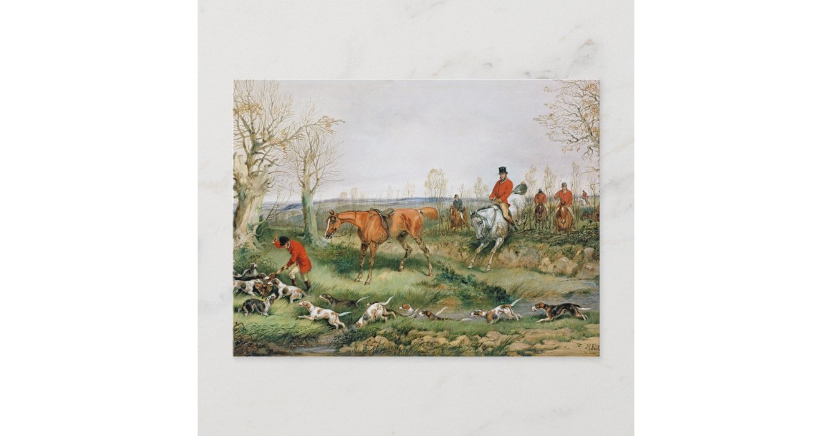 Hunting Scene Postcard | Zazzle