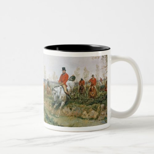 Hunting Scene Two_Tone Coffee Mug